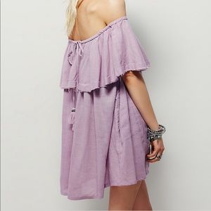 Free people off the shoulder serefina mini dress